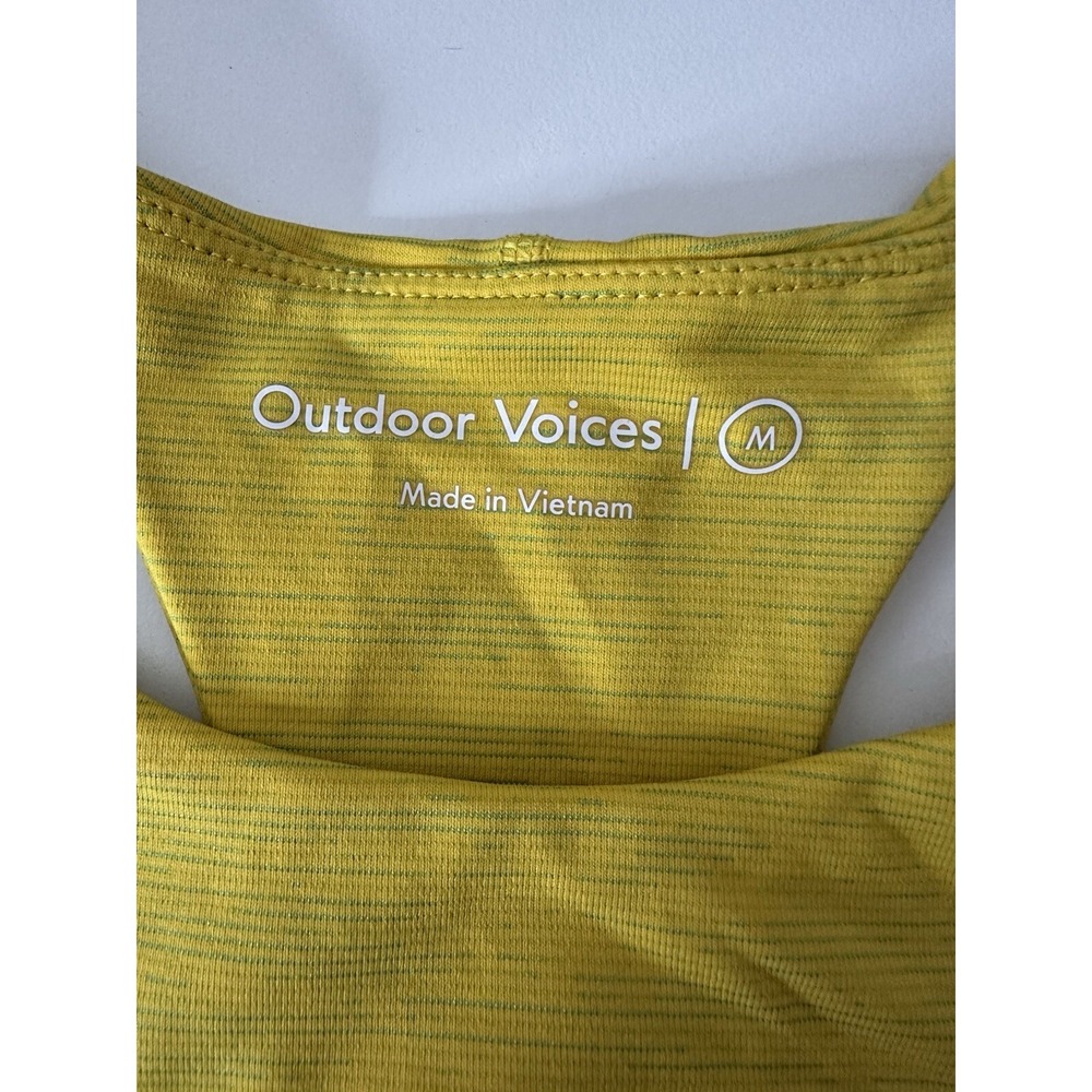 OUTDOOR VOICES Tank‎ Top Womens Medium Stretch Sports Athleisure Crop No Pads - Picture 3 of 7